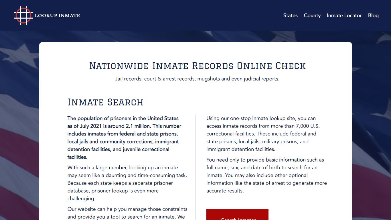 Search Jail Inmates Across the USA - Lookup Inmate